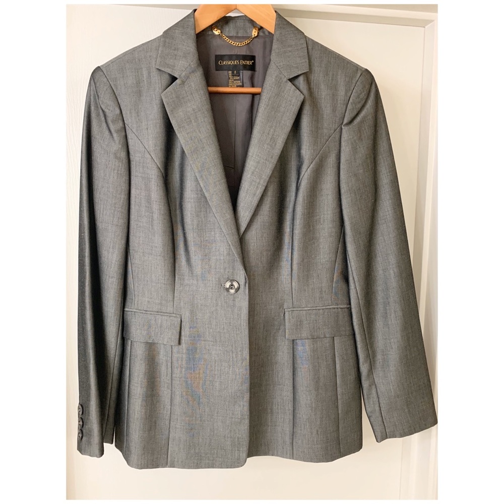 Classiques Entier One Button Closure Blazer Size 6 - image 2